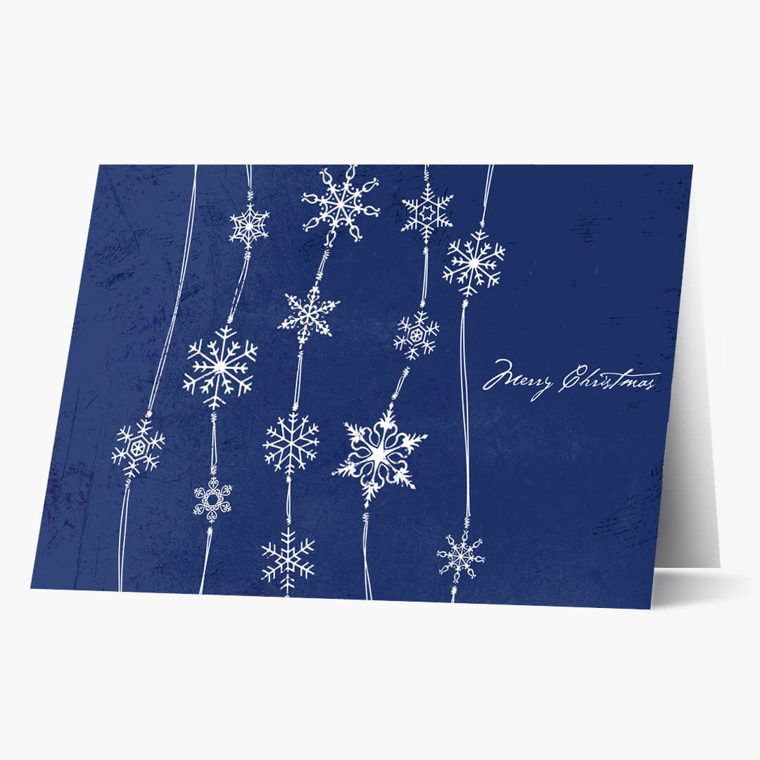 Midnight Blue Snowfall