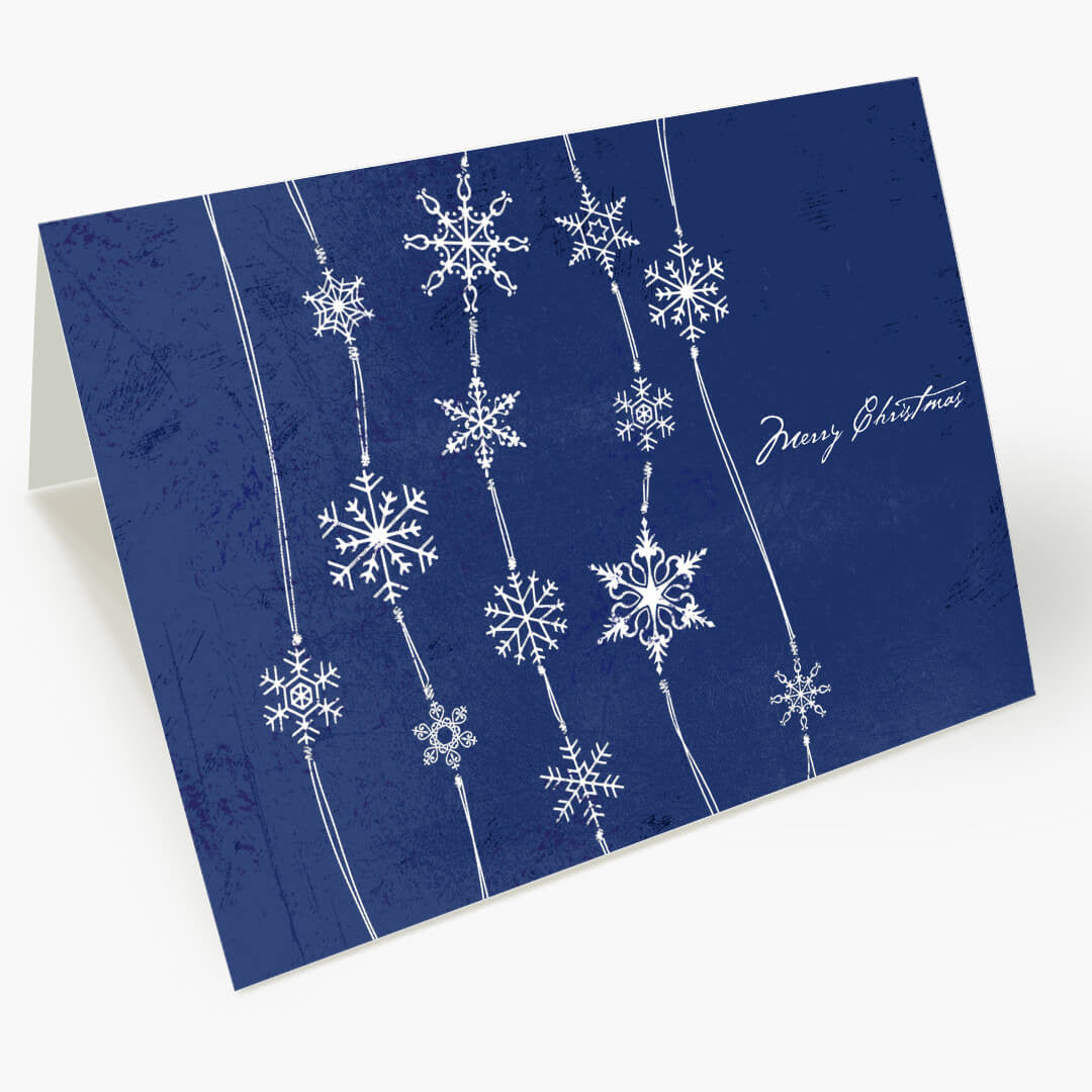Midnight Blue Snowfall
