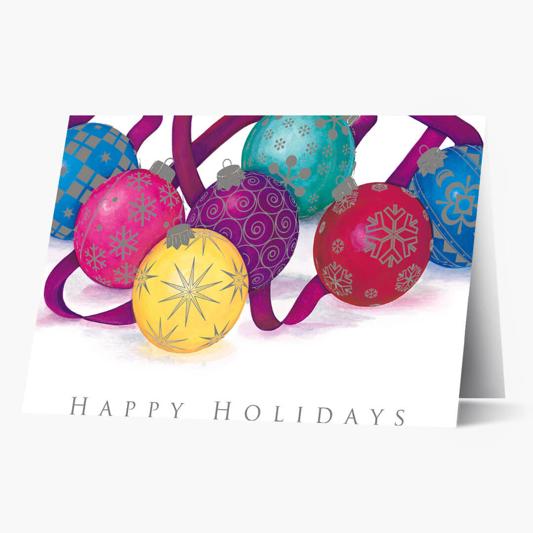 Colorful Ornaments Greeting Card