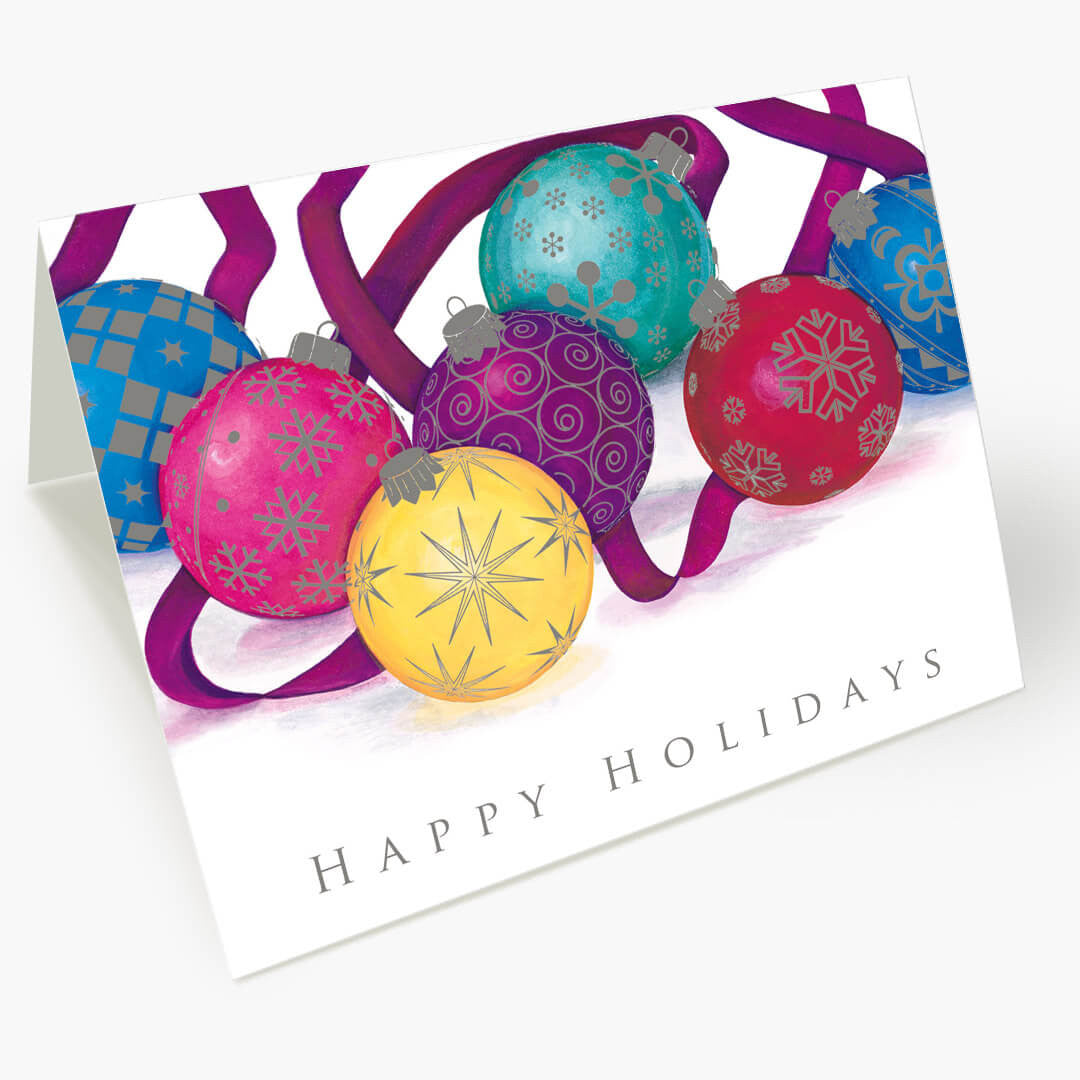 Colorful Ornaments Greeting Card