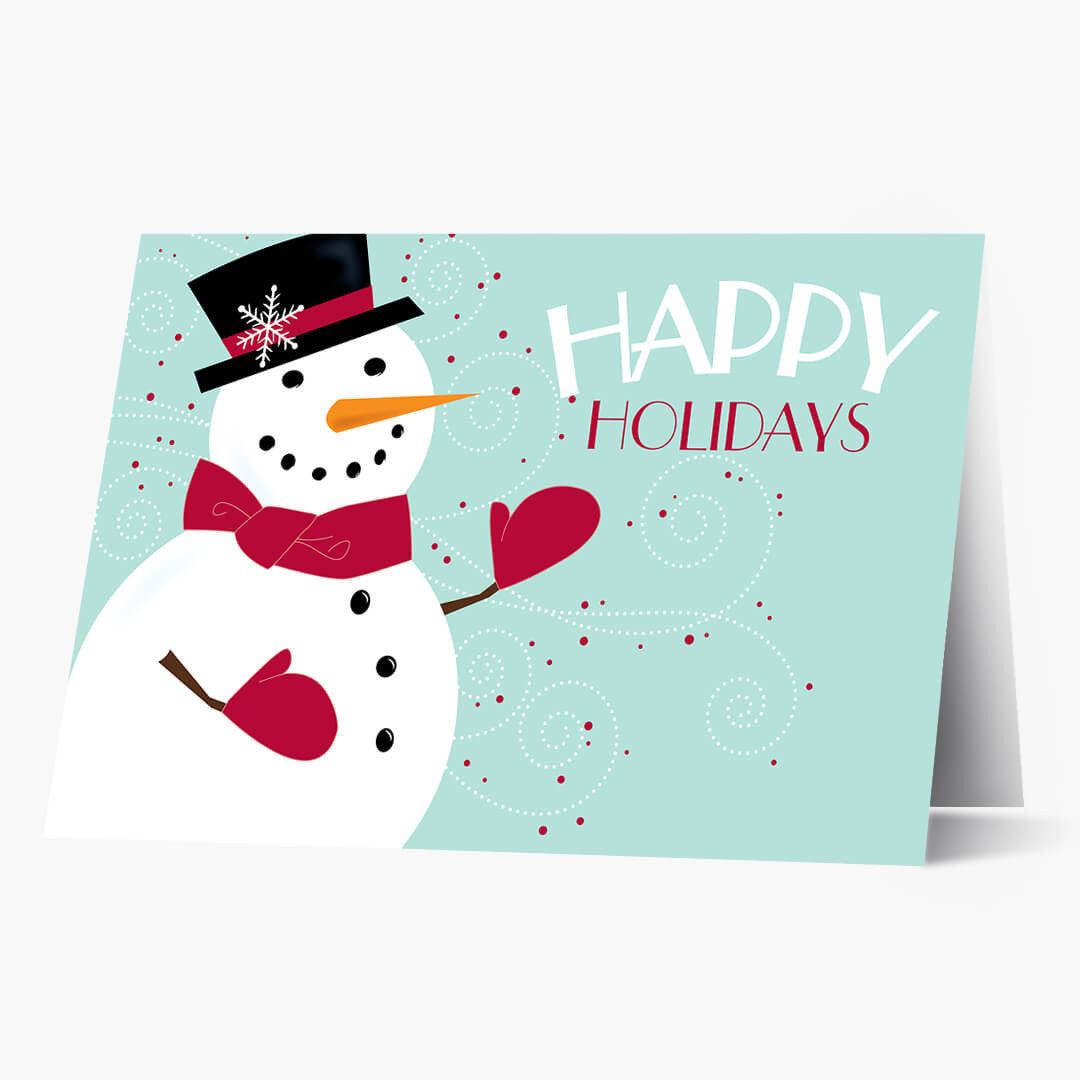 Happy Holidays Snowman