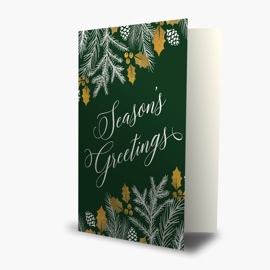 Holly and Pine Branches
