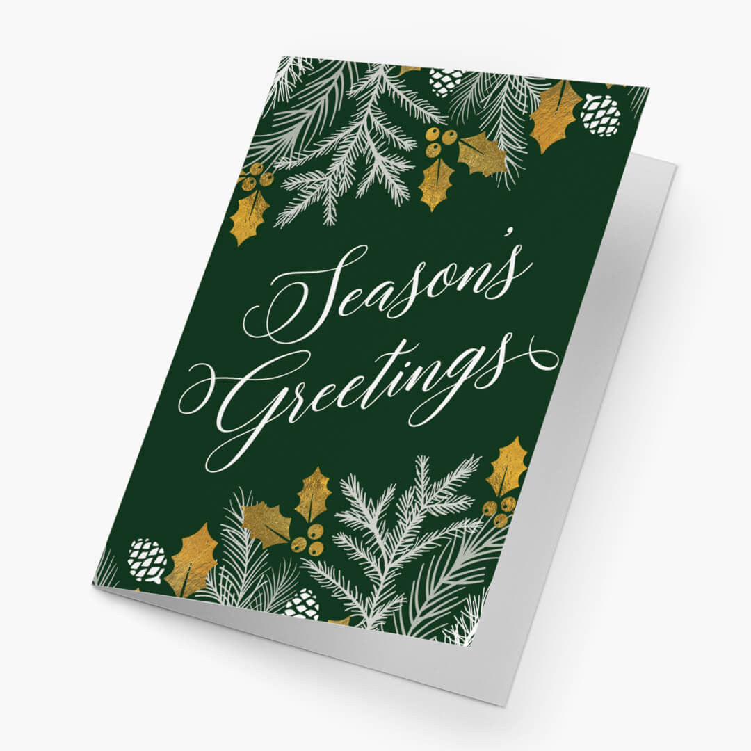 Holly and Pine Branches