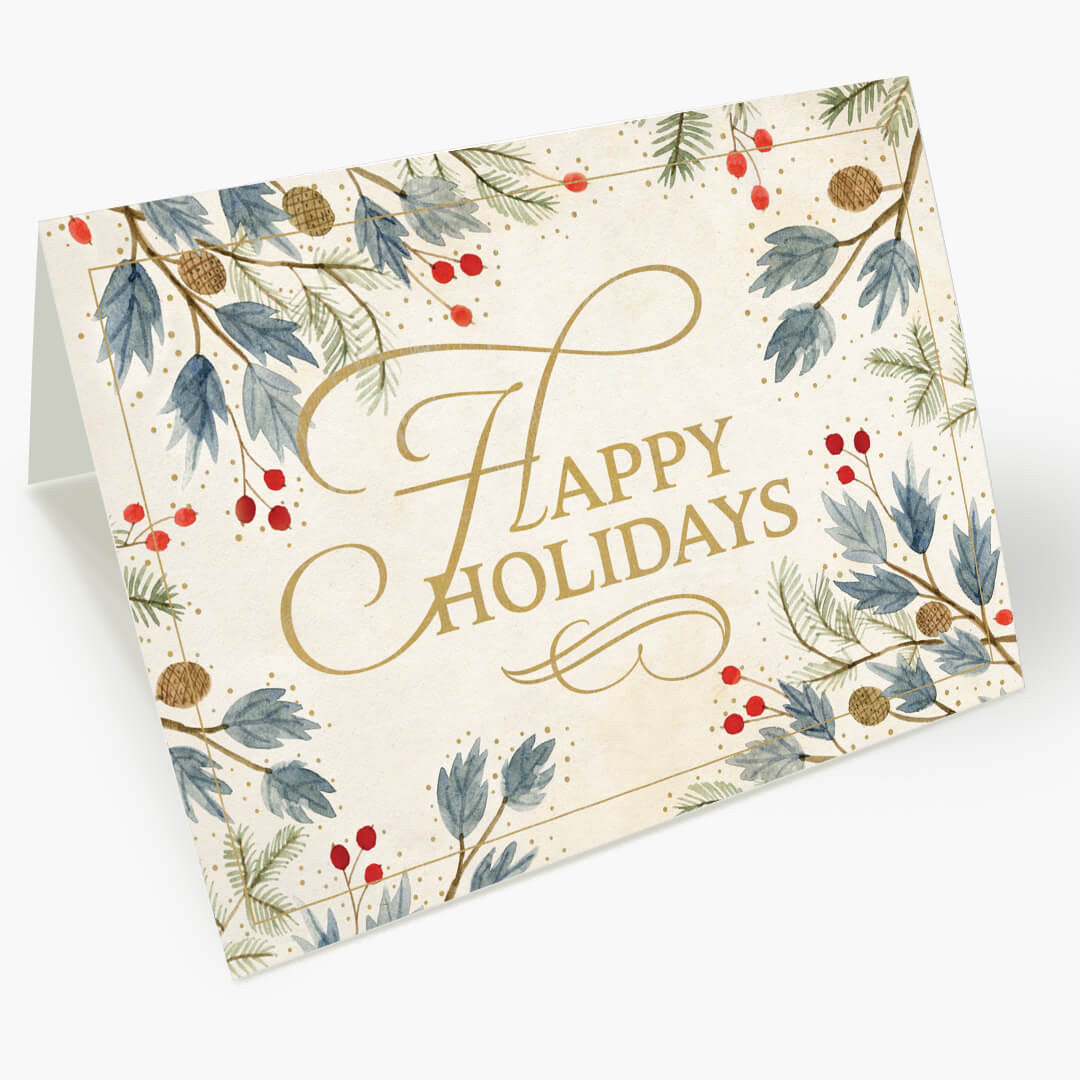 Happy Holidays Watercolor