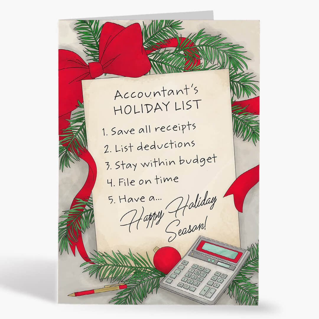Accountant's List Christmas Card