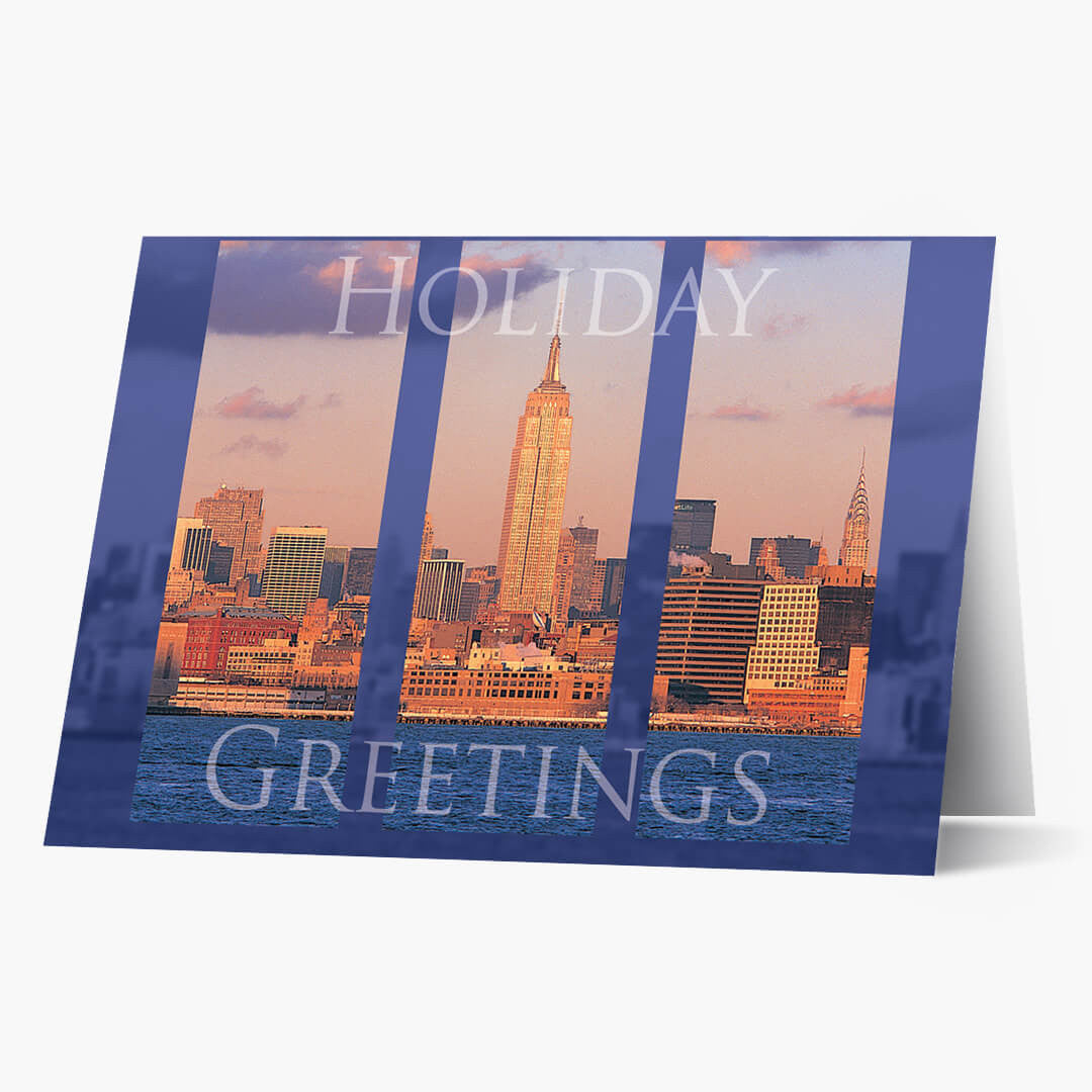 New York Cityscape Christmas Card