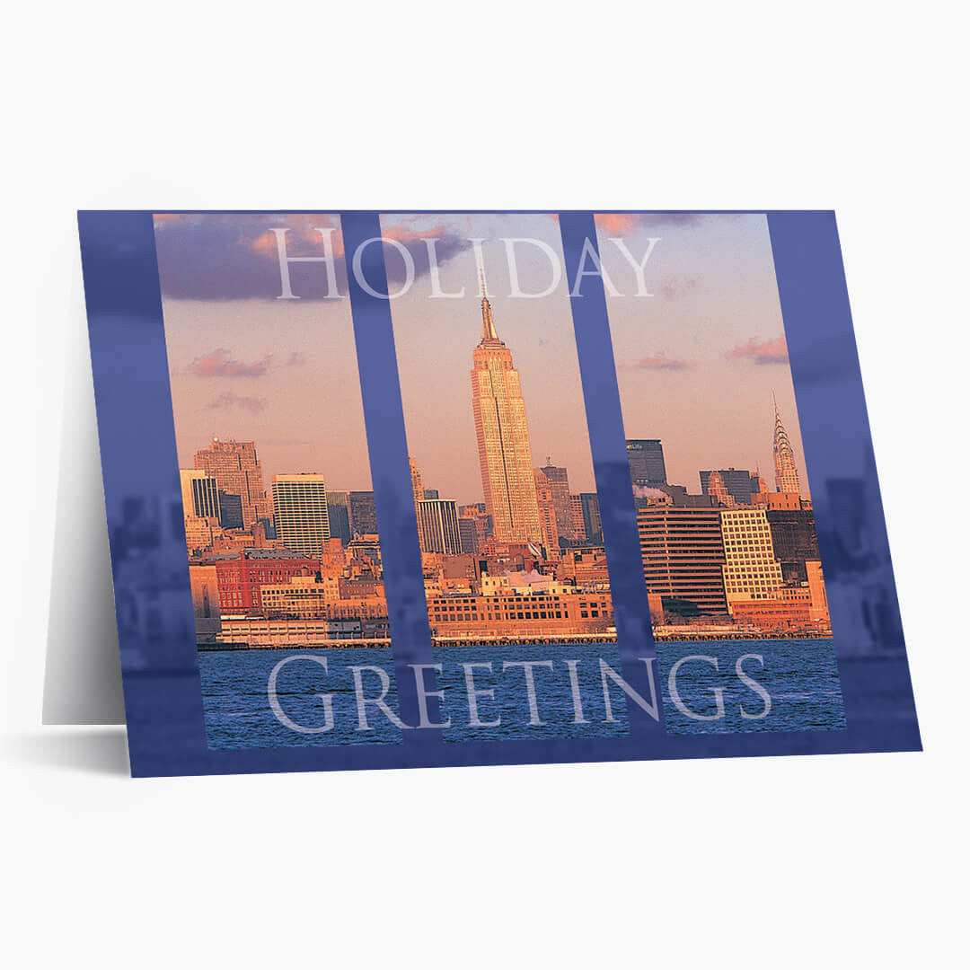New York Cityscape Christmas Card