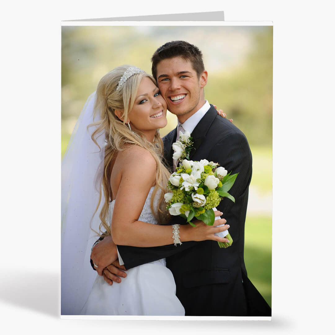 Borderless Vertical Semigloss Photo Card