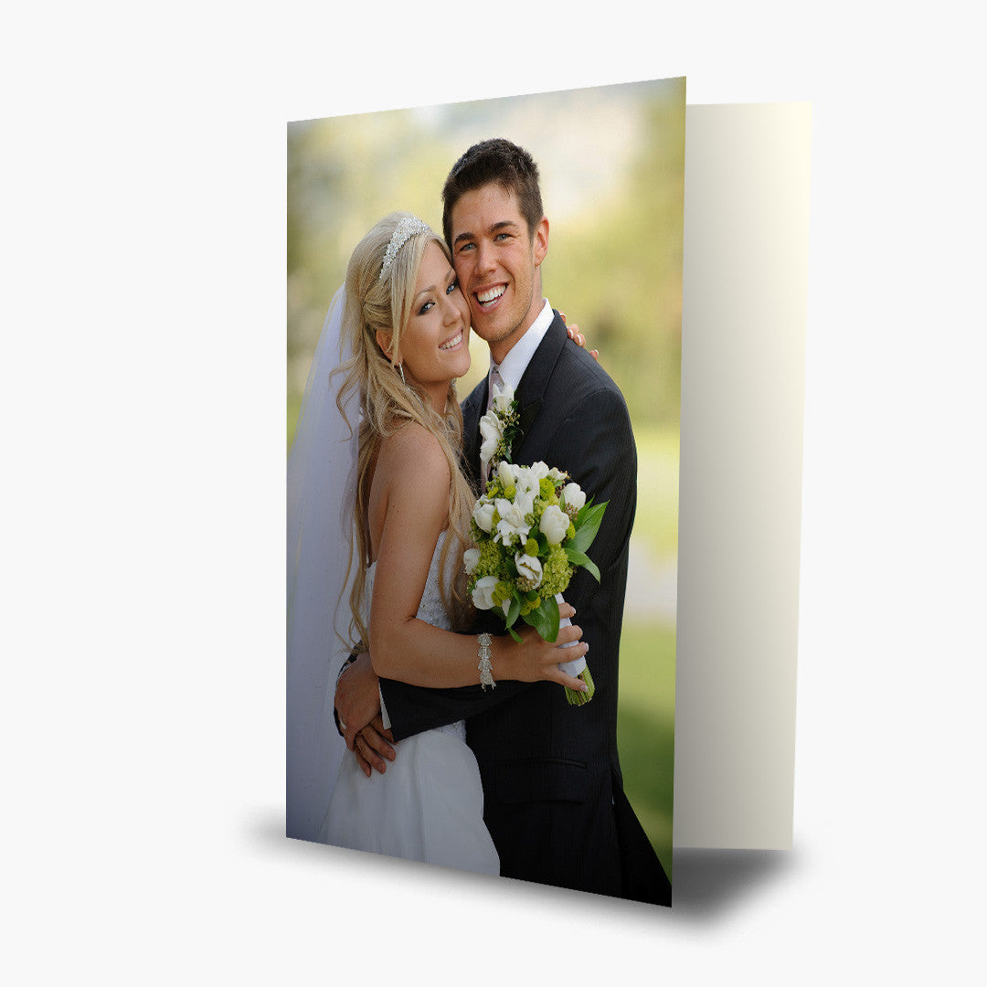 Borderless Vertical Semigloss Photo Card