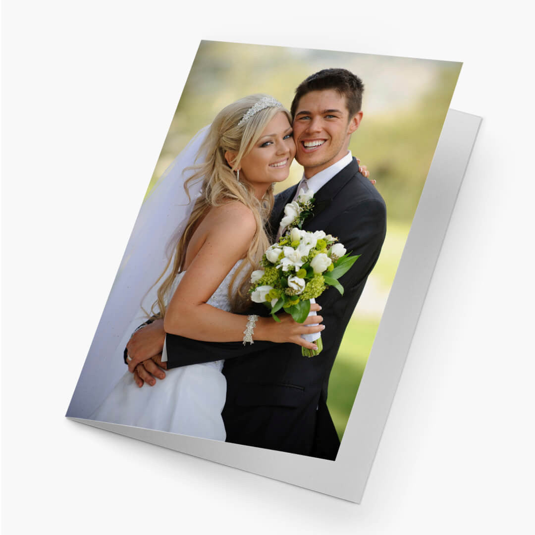 Borderless Vertical Semigloss Photo Card