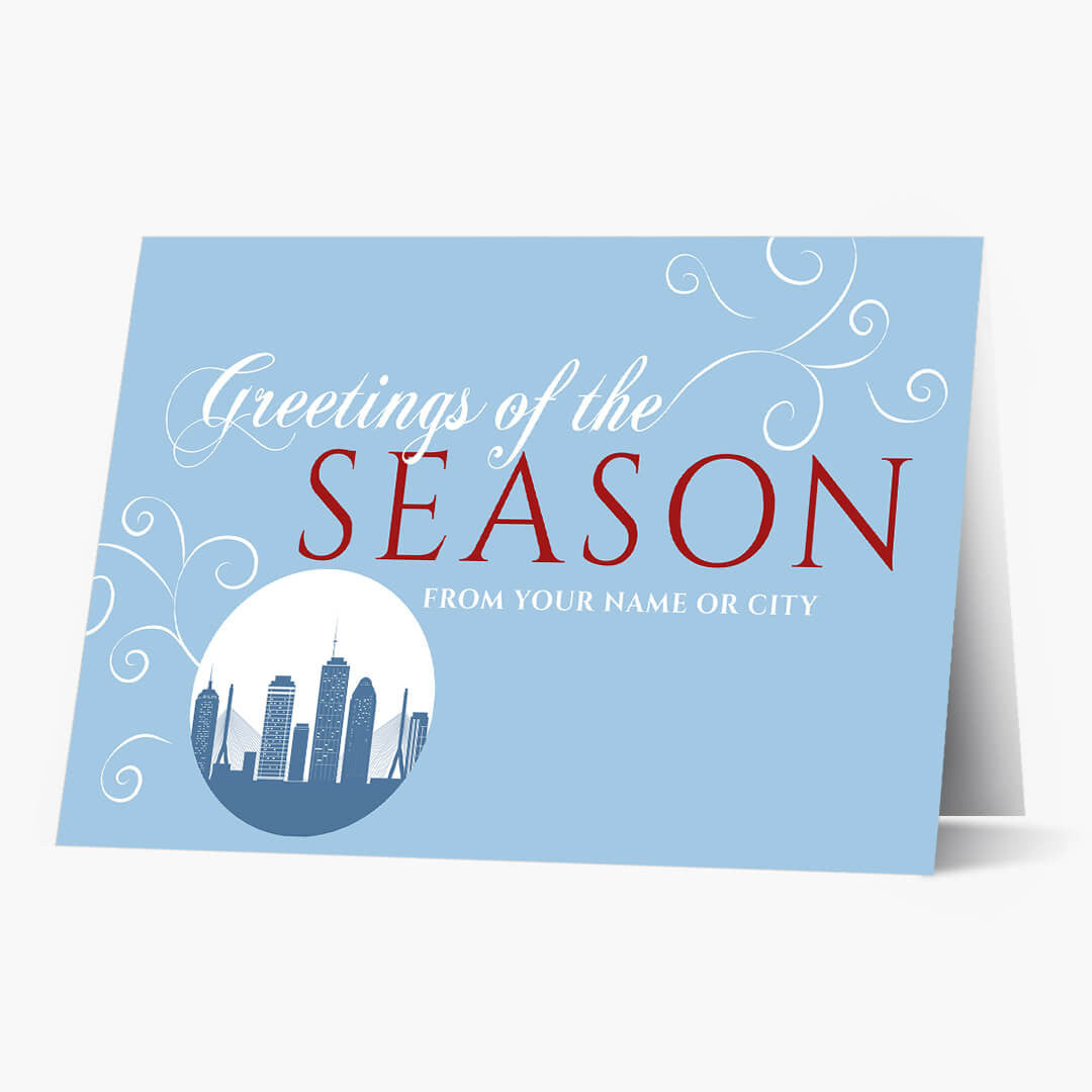 A Boston Greeting Christmas Card