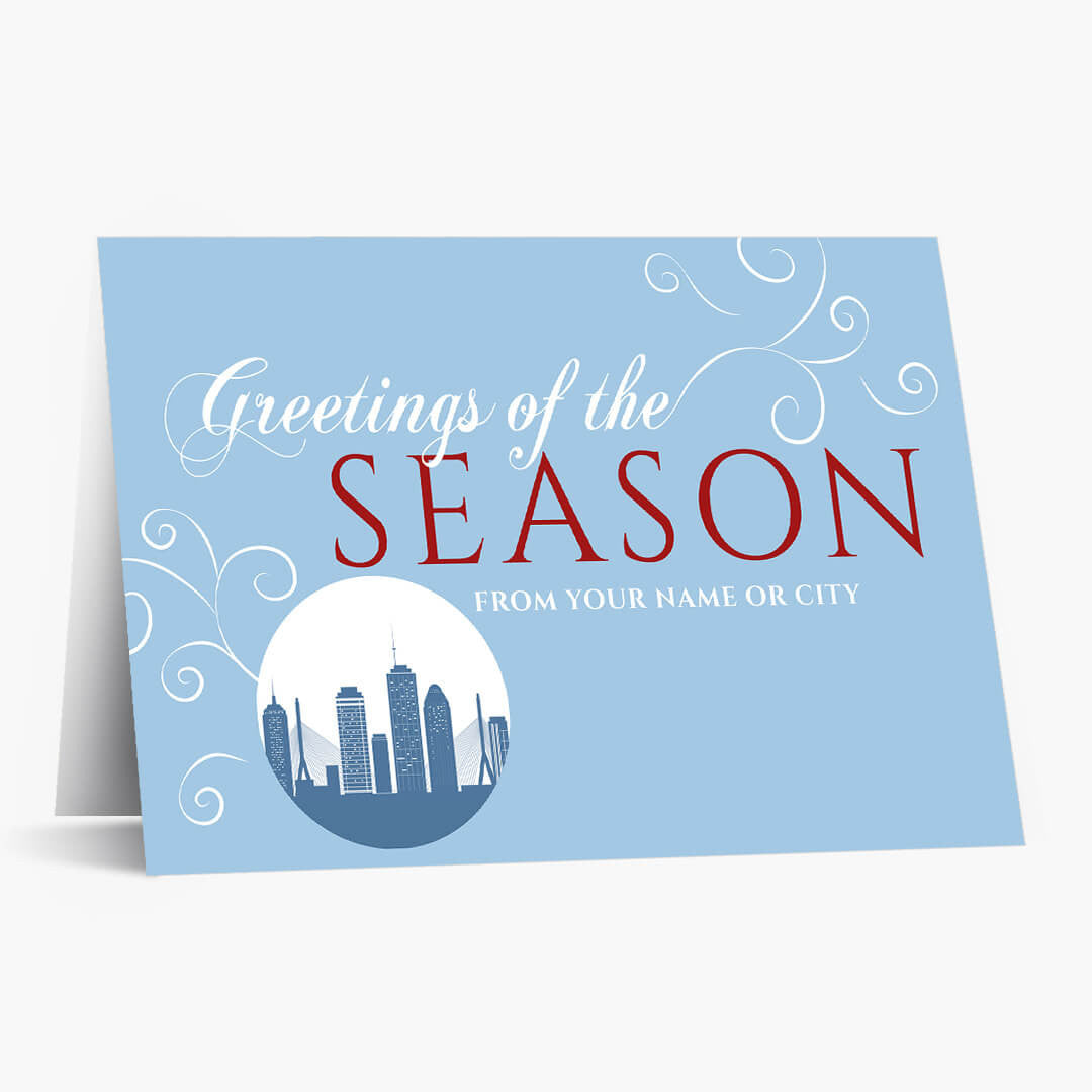 A Boston Greeting Christmas Card