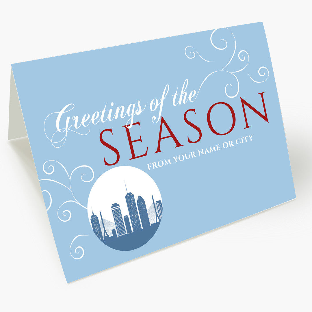A Boston Greeting Christmas Card