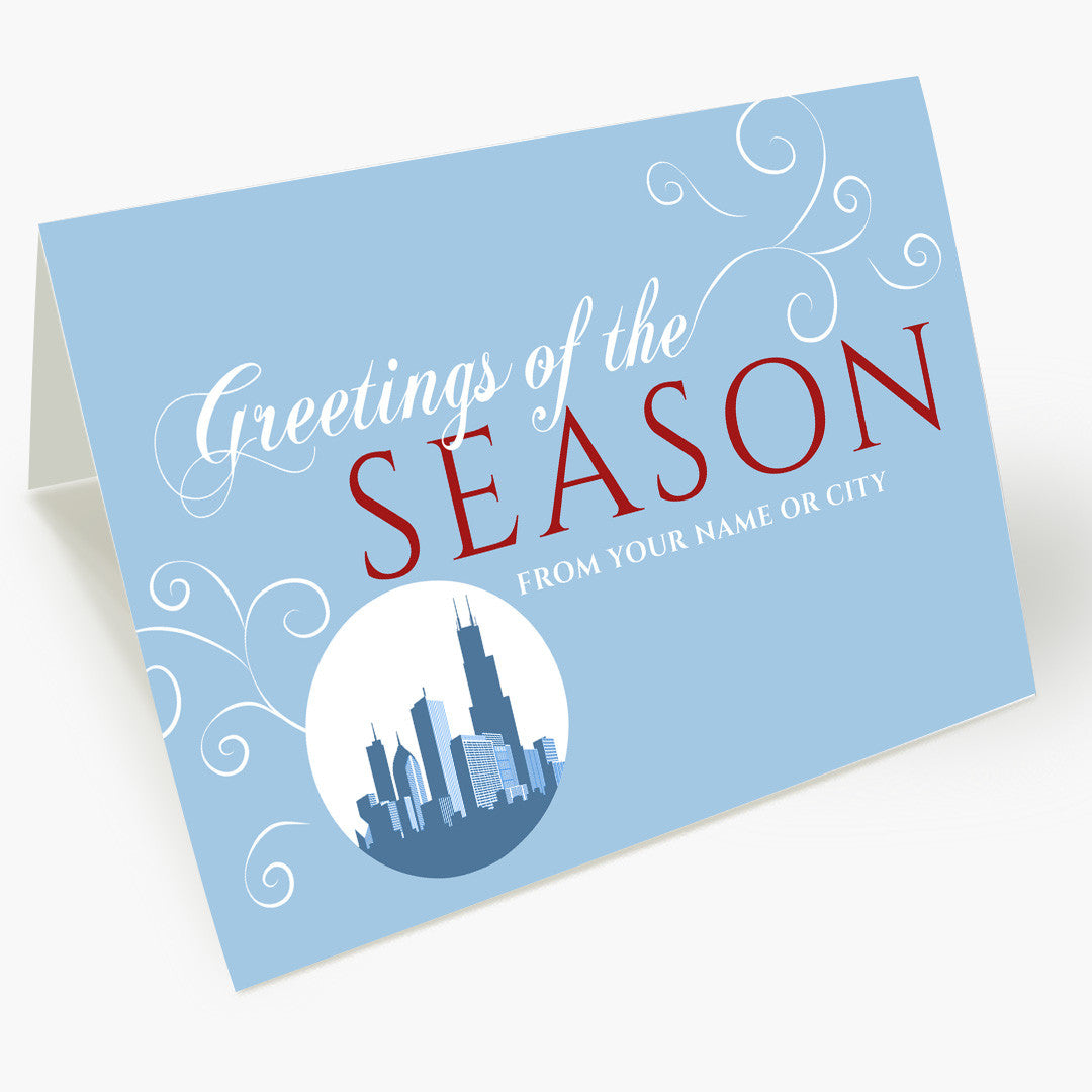 A Chicago Greeting Christmas Card