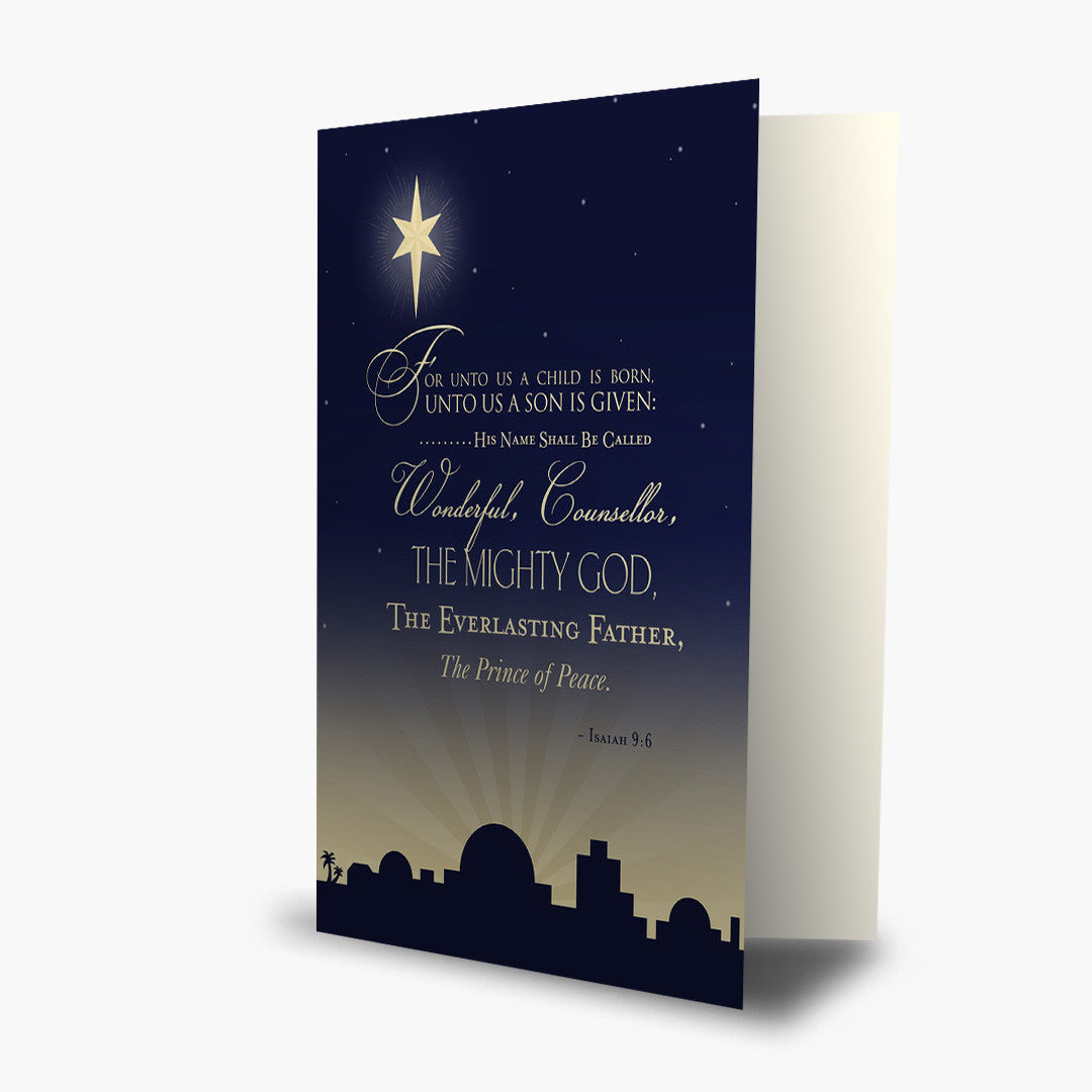 A Child Is Born Christmas Card