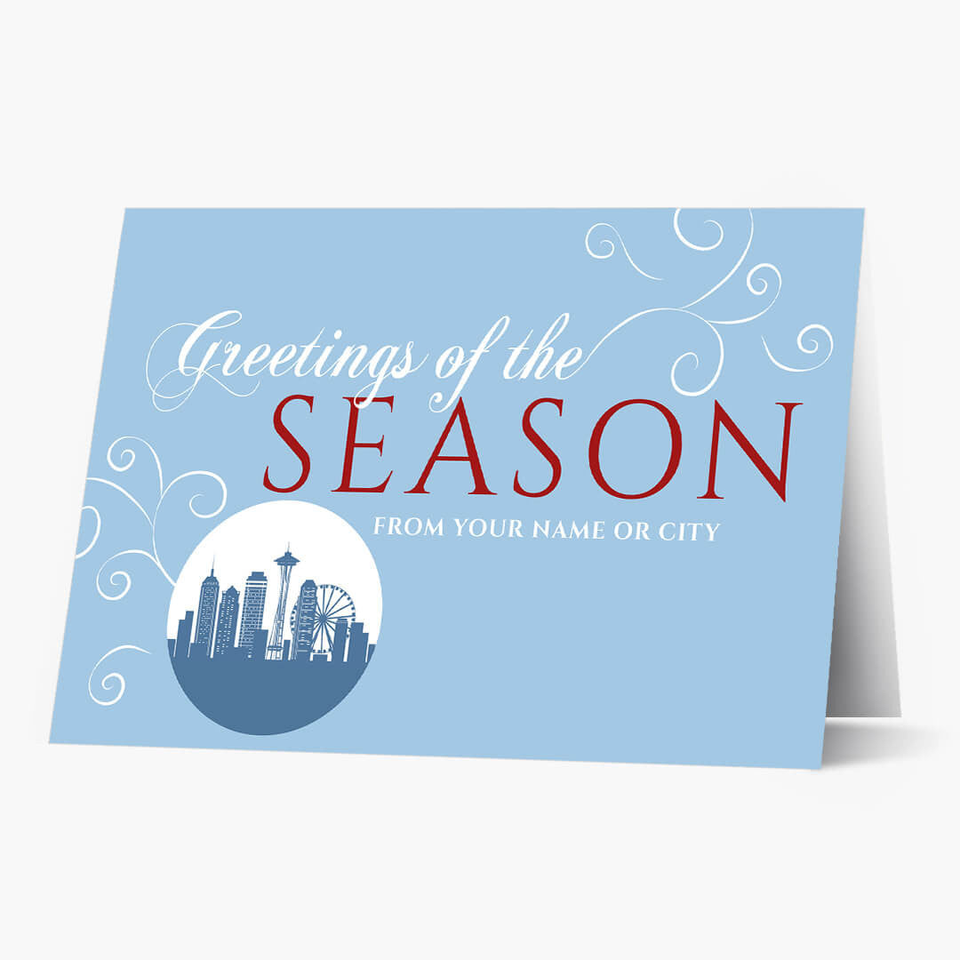 A Seattle Greeting Christmas Card