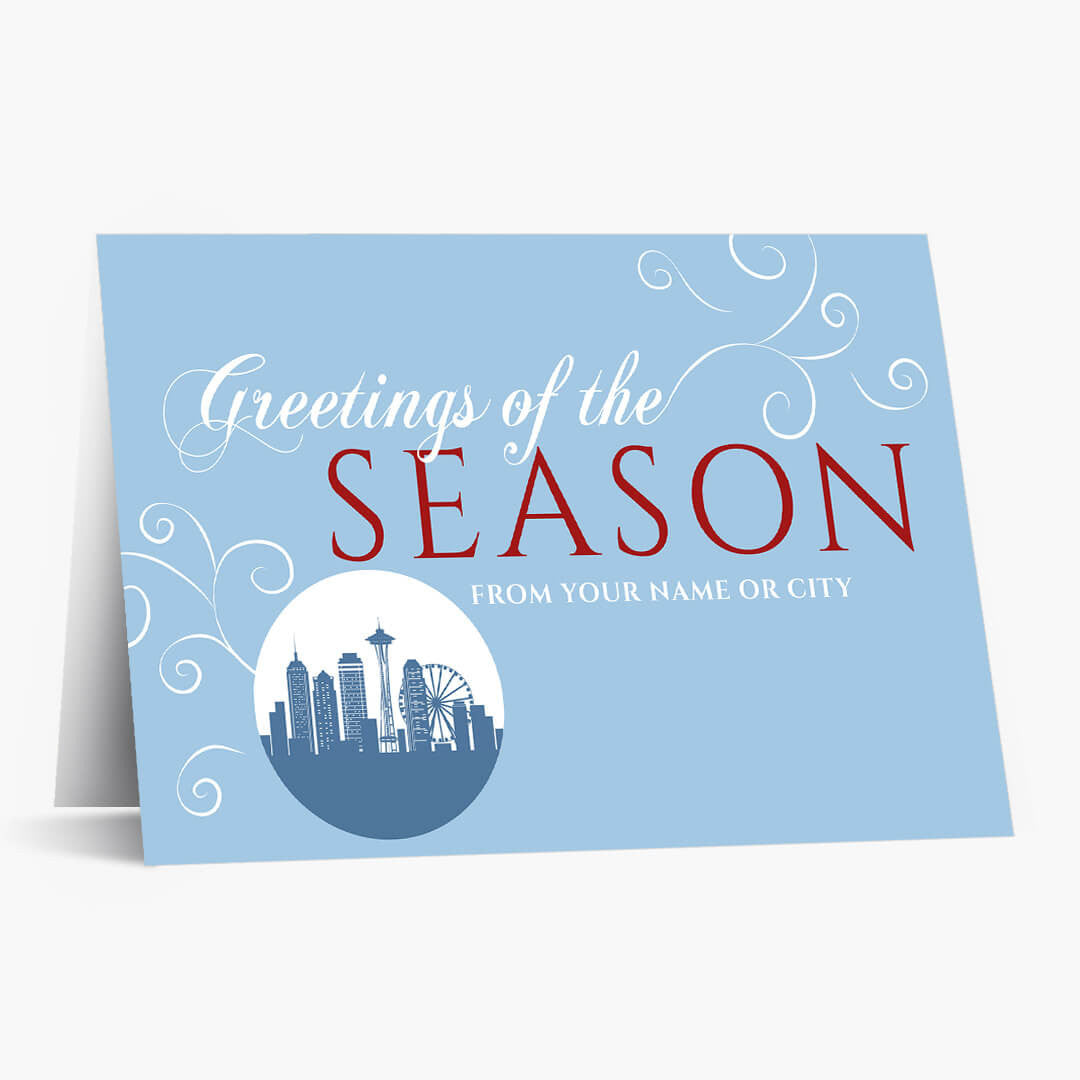 A Seattle Greeting Christmas Card