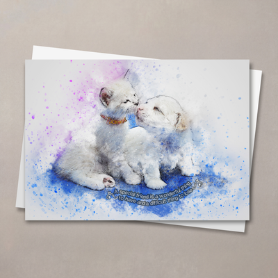 A Special Friend Dog and Cat Pet Sympathy Card