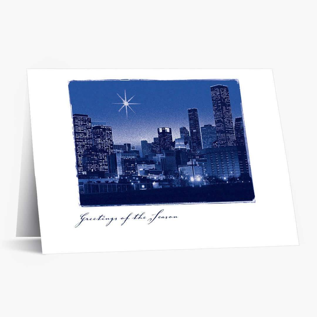 A Star Over Houston Holiday Card
