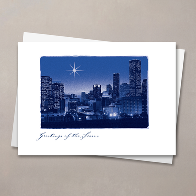A Star Over Houston Holiday Card
