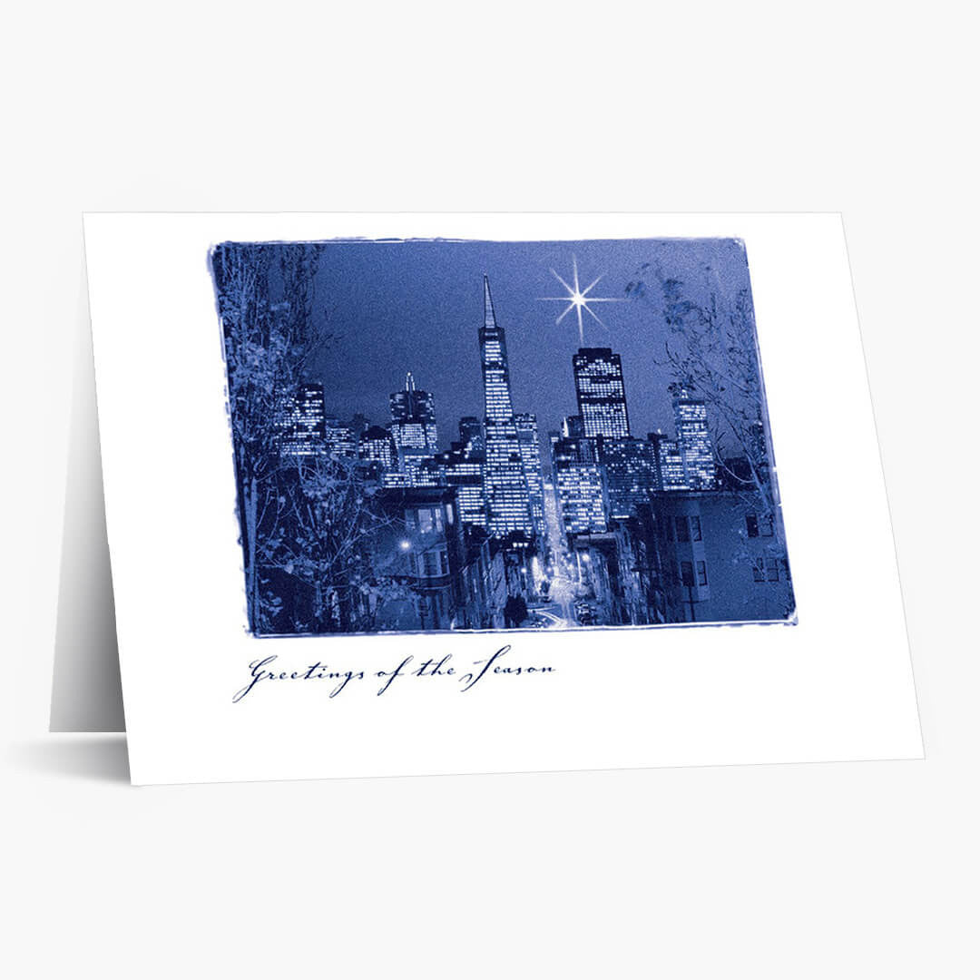 A Star Over San Francisco Holiday Card