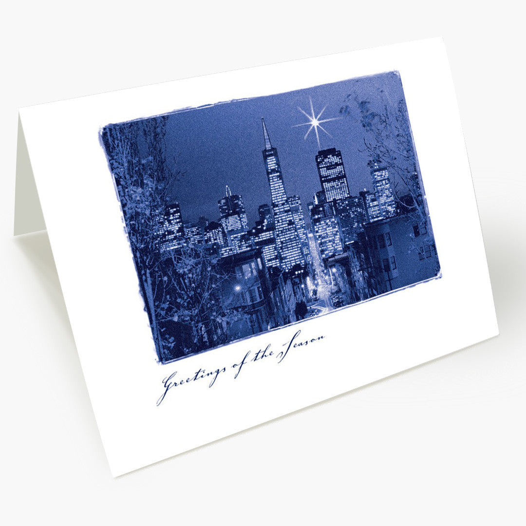 A Star Over San Francisco Holiday Card