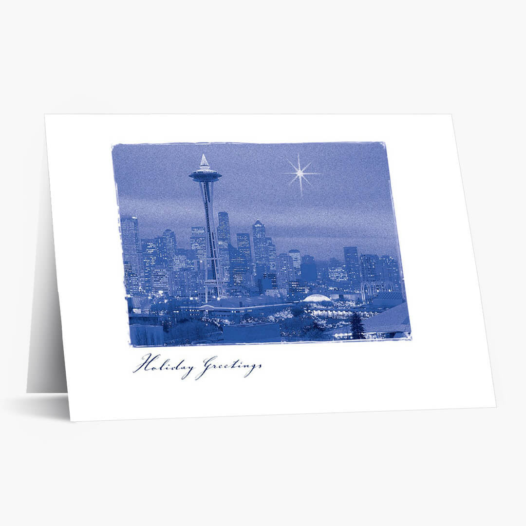 A Star Over Seattle Holiday Card