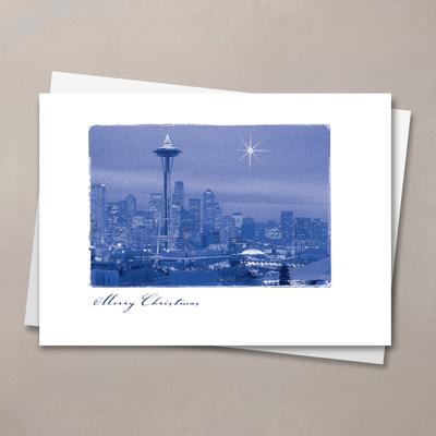 A Star Over Seattle Holiday Card