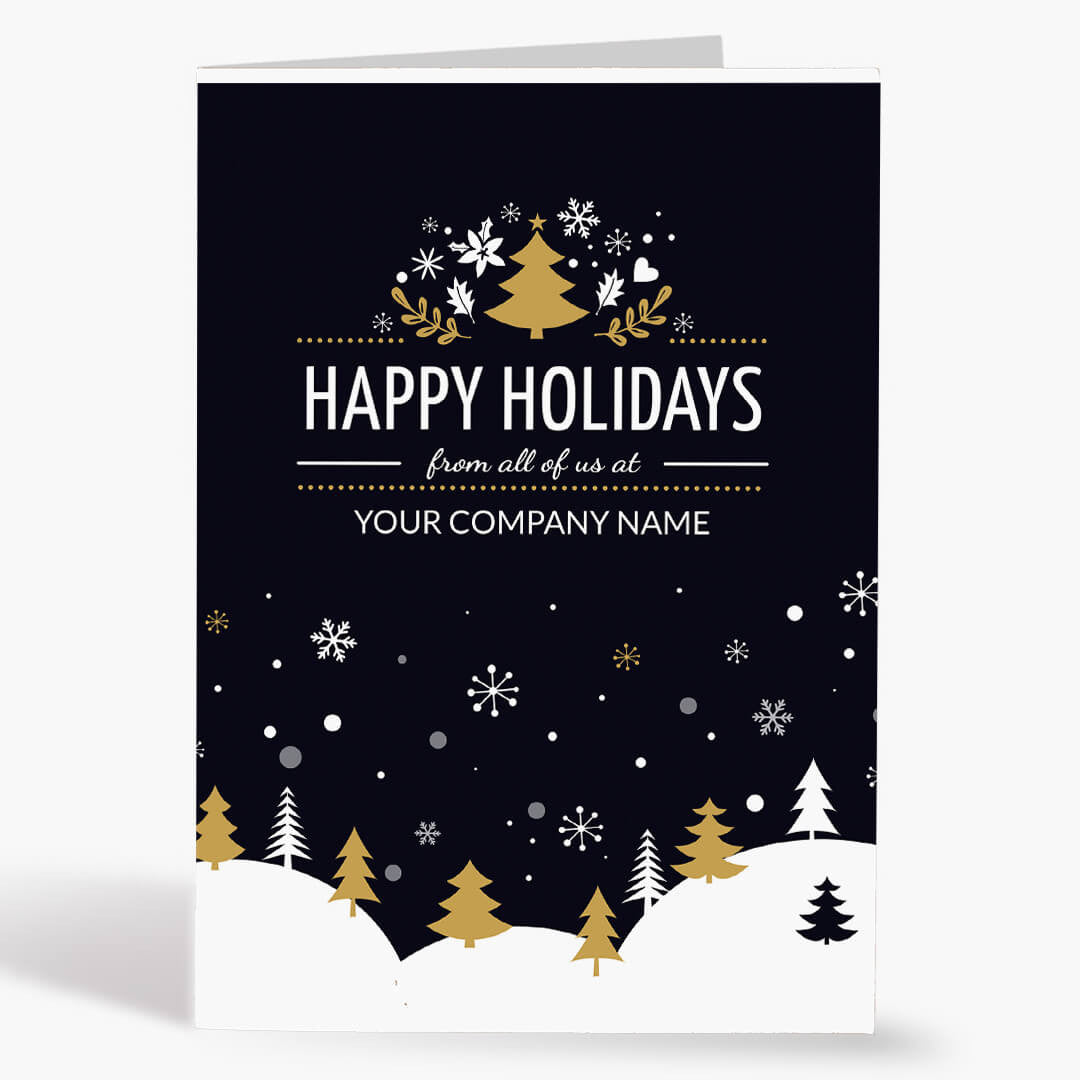 A Winter Greeting Holiday Card