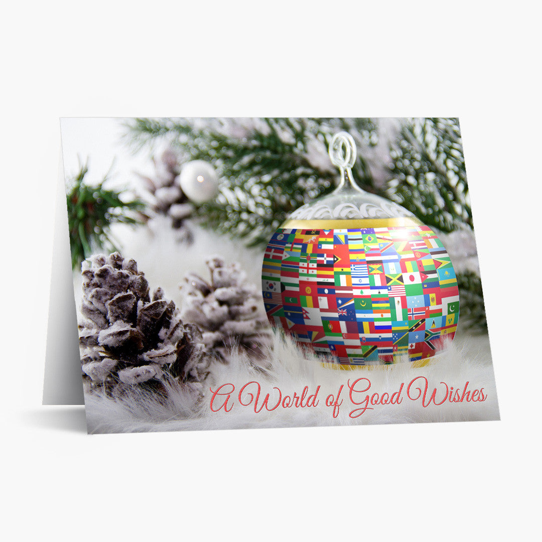 A World of Good Wishes Christmas Card