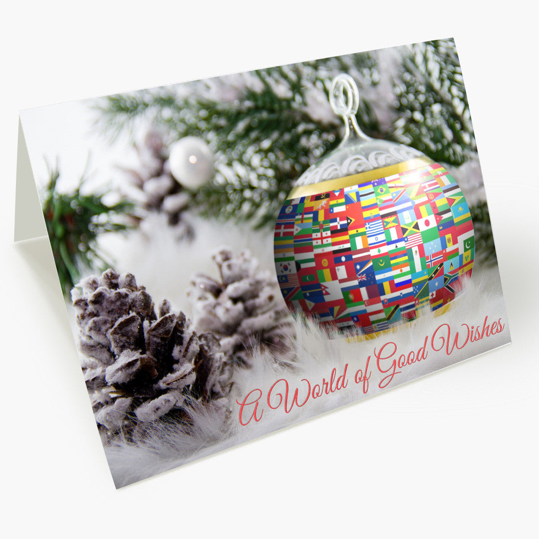 A World of Good Wishes Christmas Card