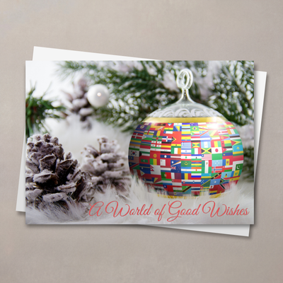 A World of Good Wishes Christmas Card