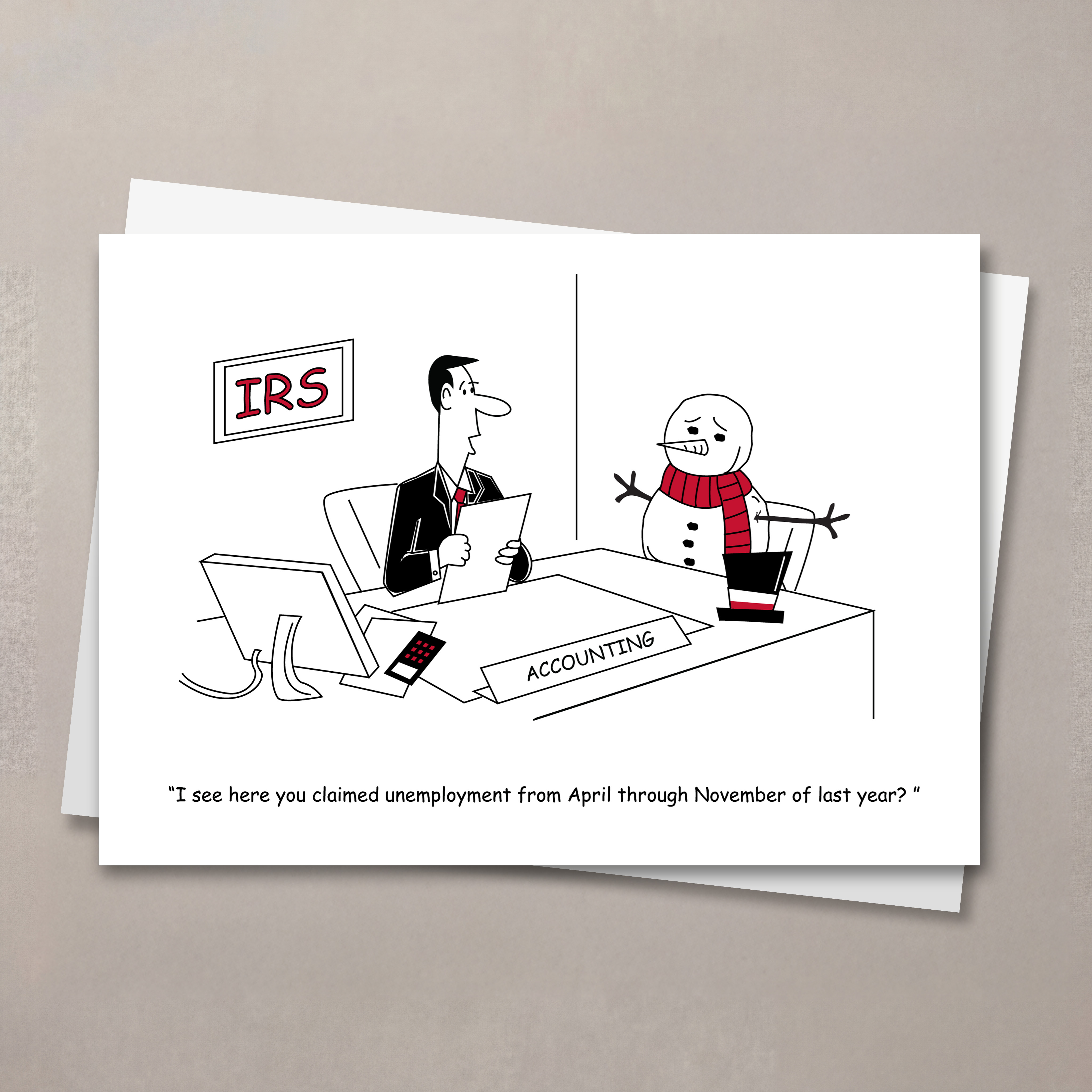 Accounting Claims Christmas Card