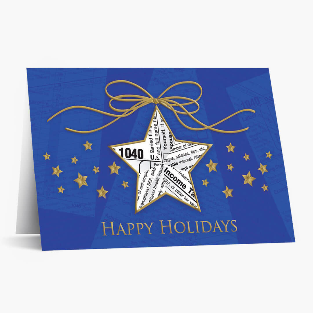 Accounting Star Christmas Card