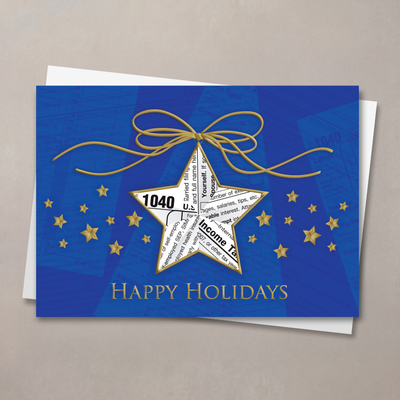 Accounting Star Christmas Card