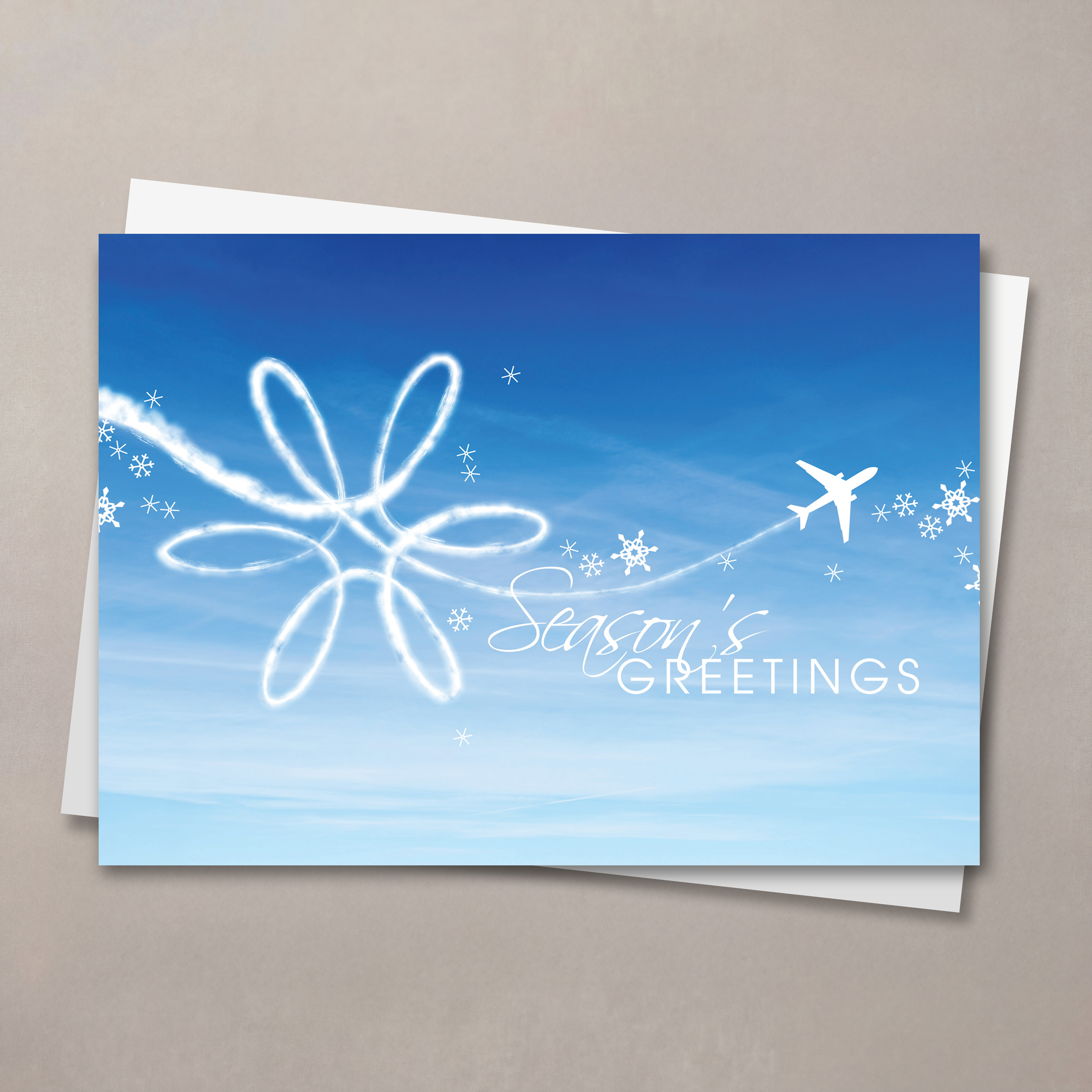 Airplane Art Christmas Card