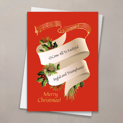 All Ye Faithful Christmas Card