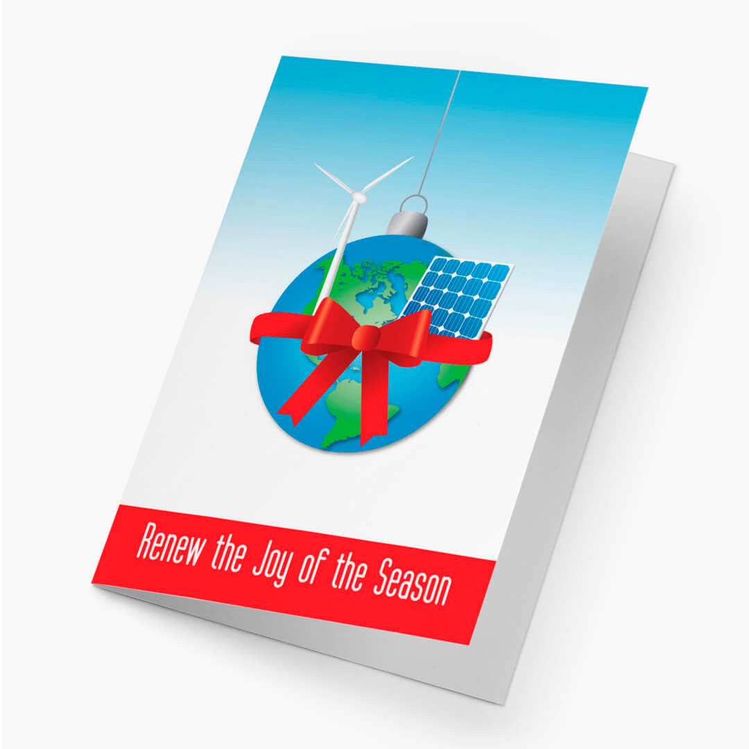 Alternative Energy Wishes Holiday Card