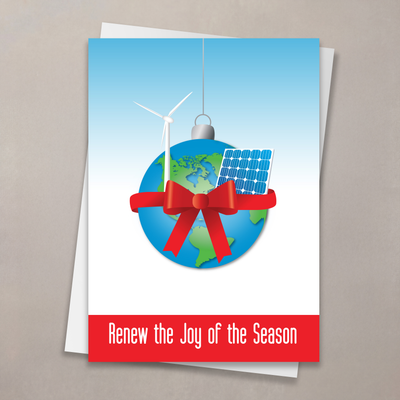 Alternative Energy Wishes Holiday Card