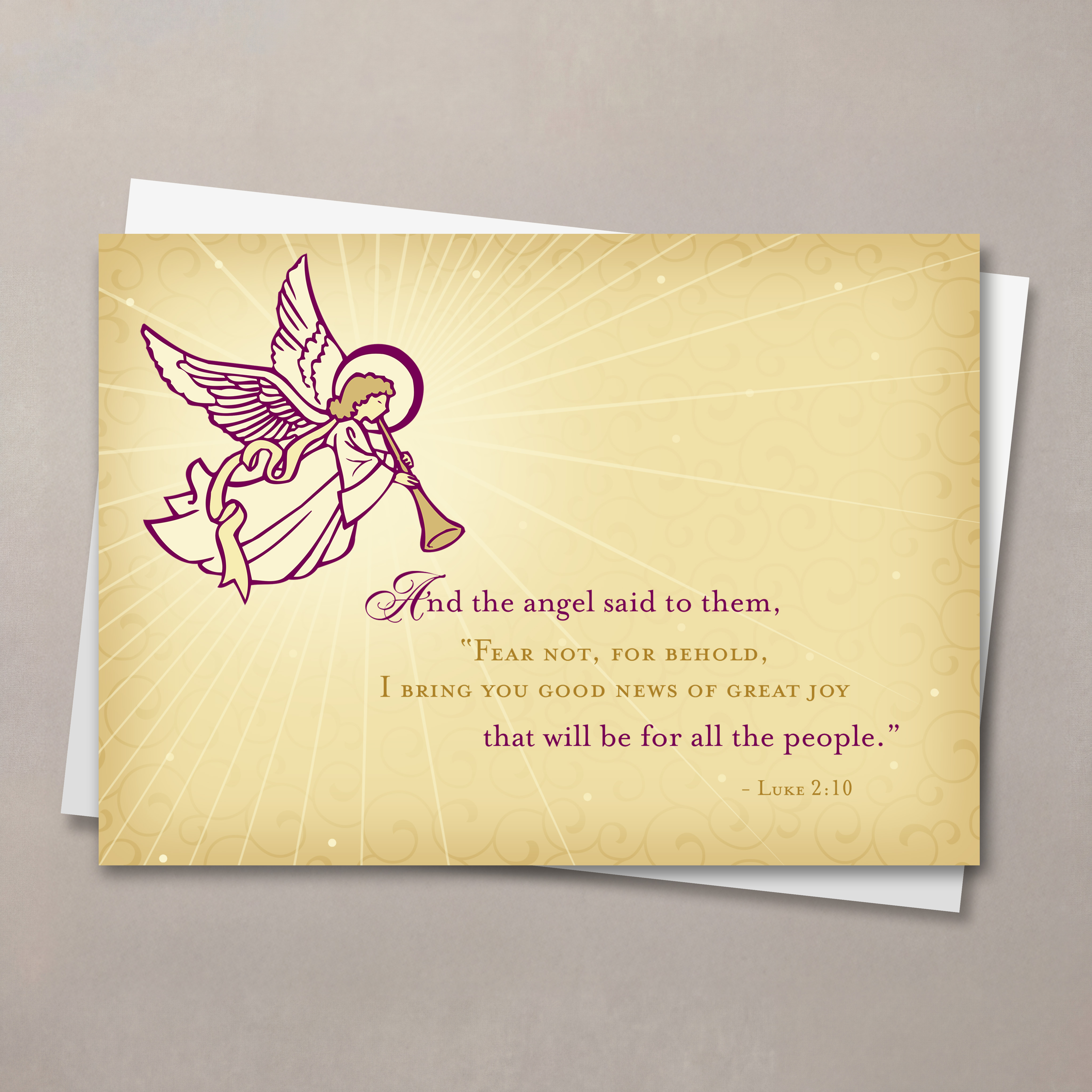 Angel Said Christmas Card