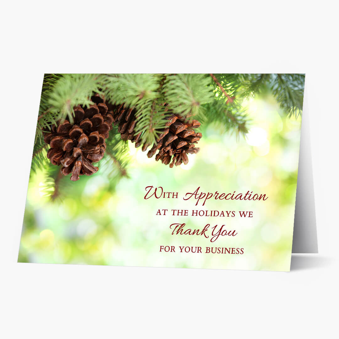 Appreciation At Holidays Christmas Card