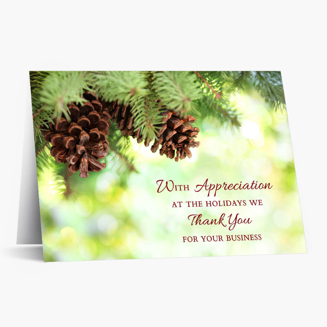 Appreciation At Holidays Christmas Card