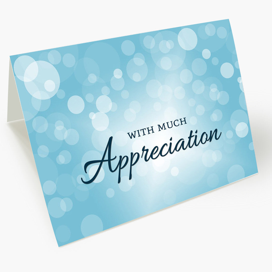 Appreciation Bubbles Thank You Card