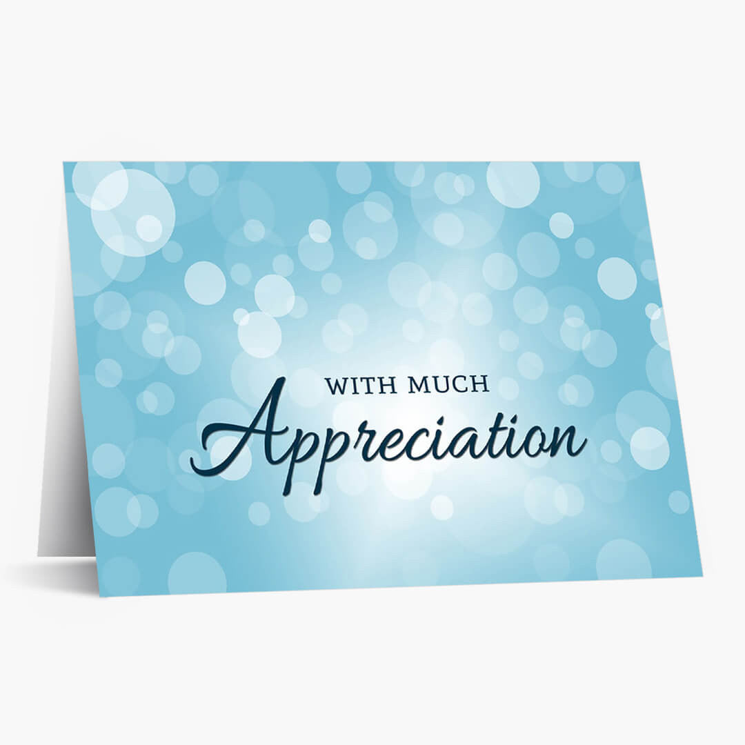 Appreciation Bubbles Thank You Card