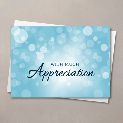 Appreciation Bubbles Thank You Card