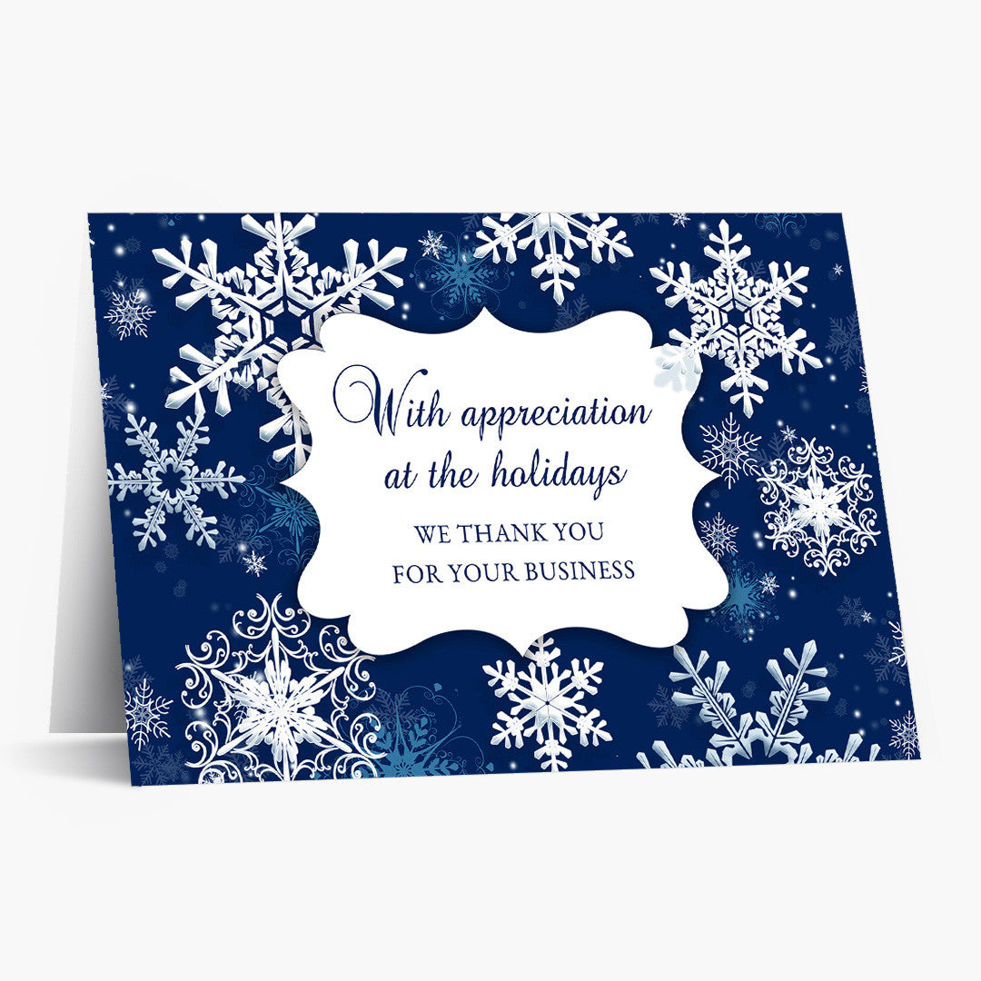 Appreciation Snowfall Christmas Card