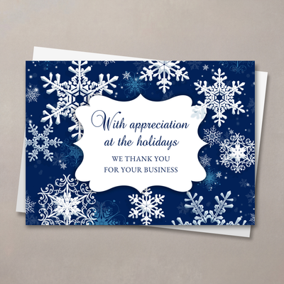 Appreciation Snowfall Christmas Card