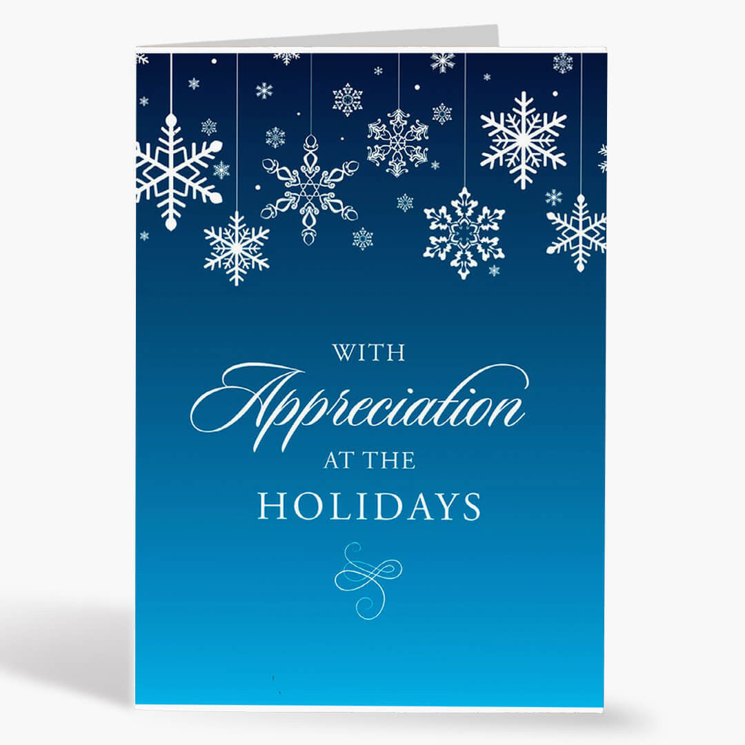 Appreciation Snowflake Holiday Card