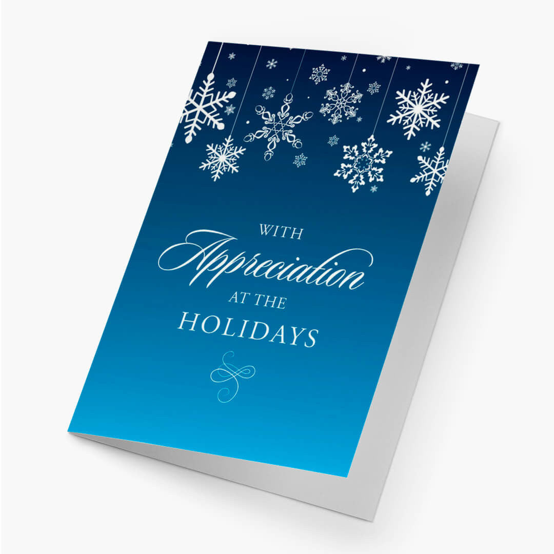 Appreciation Snowflake Holiday Card