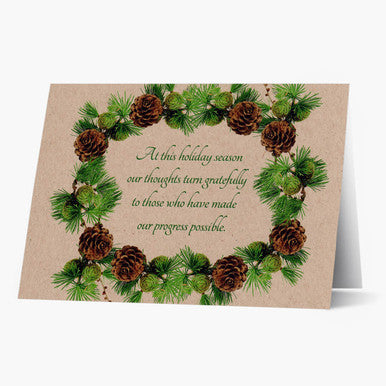 Appreciation Wreath Christmas Card